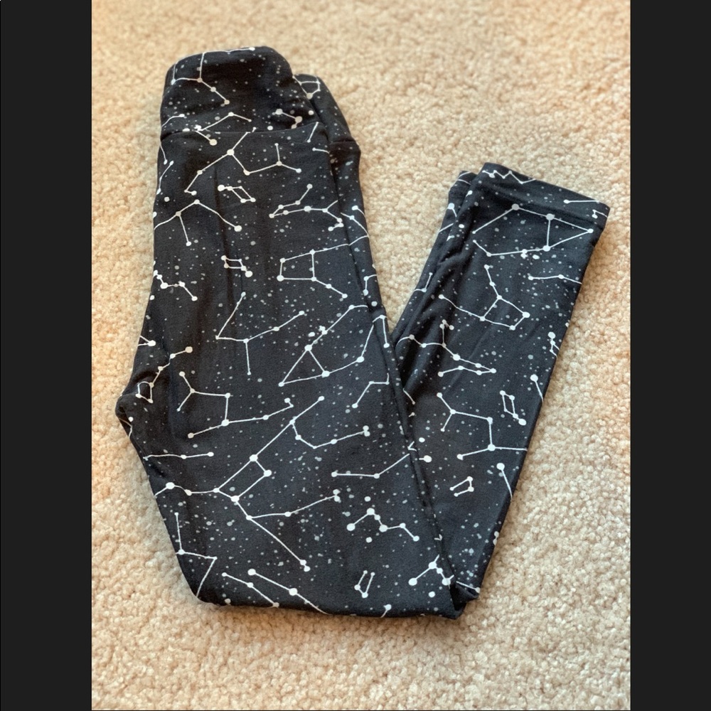 LULAROE S/M KID LEGGINGS - CONSTELLATIONS - NEW